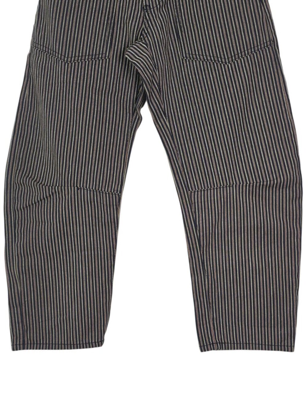Nili Lotan Shon Jean Vintage Railroad Stripe Barrel Leg Cotton Ankle Size 24 - Picture 6 of 10